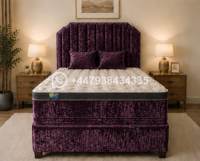 Double Divan Bed with Strong Frame โ Bed Base with Modern - Image 2