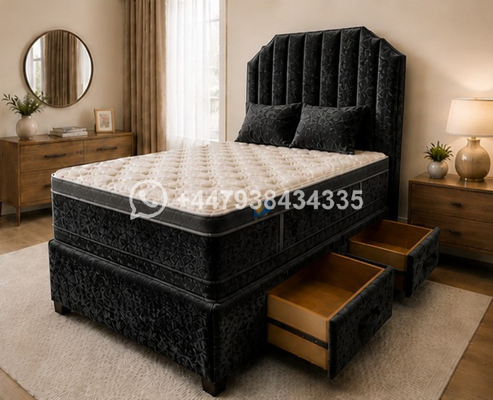 Divan Bed with Drawer Storage โ Double Divan Bed Base for Spacious Rooms