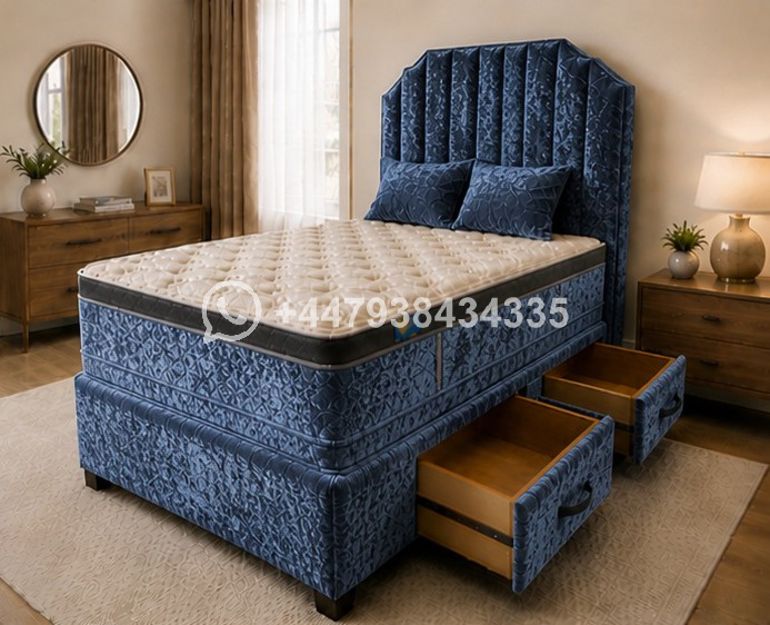 Double Divan Bed with Quality Upholstery โ Double Divan Bed - Image 3
