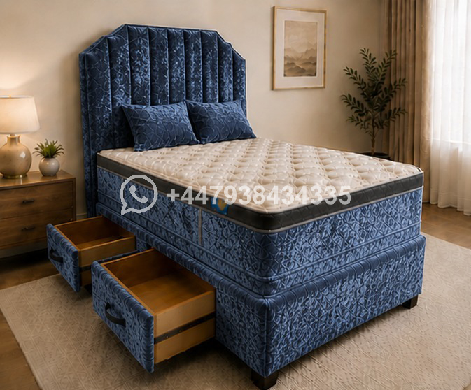Double Divan Bed with Quality Upholstery โ Double Divan Bed