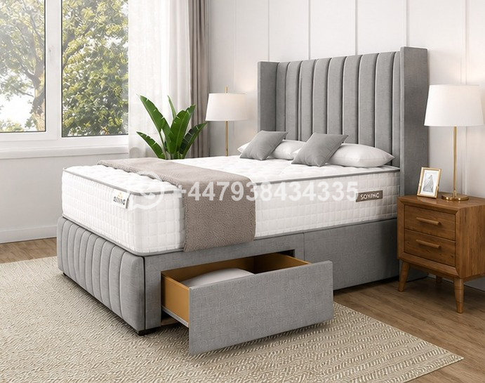 Super King Size Divan Bed with Storage Drawers - Image 3