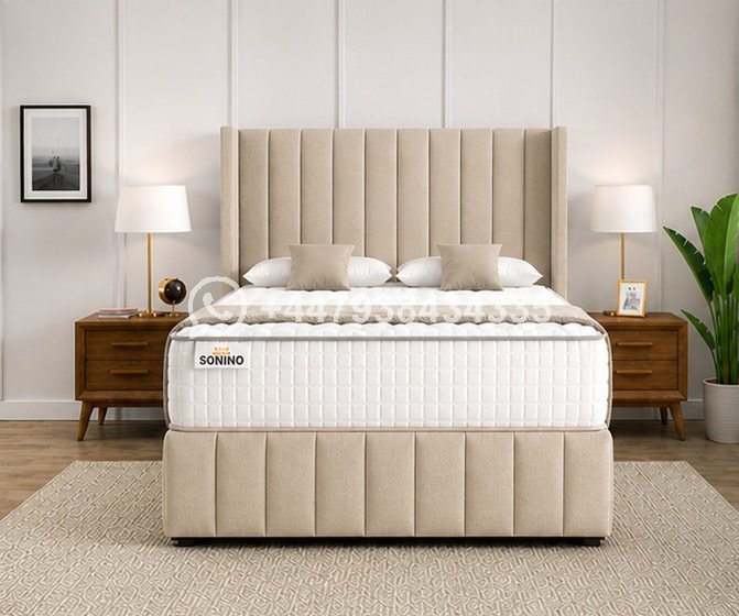 King Size Divan Bed Base with Luxury Feel โ Divan Bed with Smart Drawer Layout - Image 2
