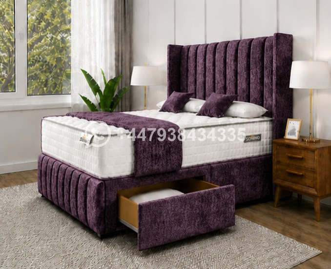 King Size Divan Bed with Elegant Storage Design