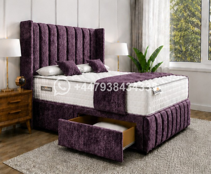 King Size Divan Bed with Elegant Storage Design - Image 2
