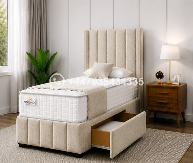 Premium Single Divan Bed with Drawers - Image 2