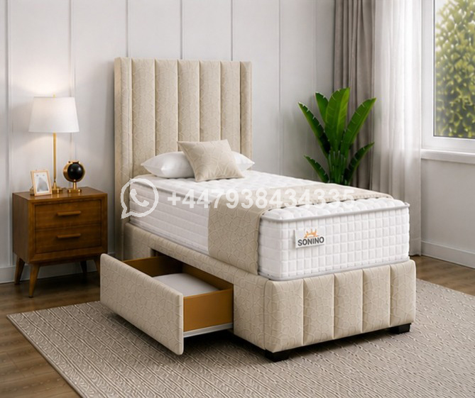 Premium Single Divan Bed with Drawers
