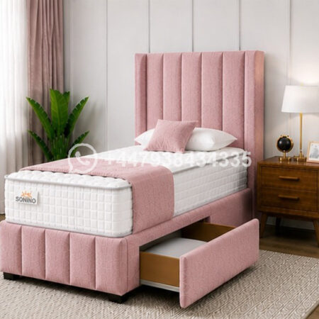 Single Divan Bed with Modern Storage Solution