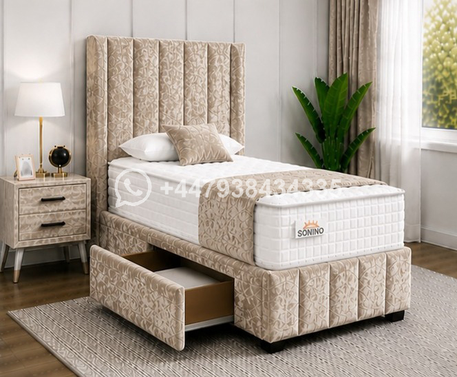 Single Divan Bed with Stylish Storage โ Divan Bed with Functional Design