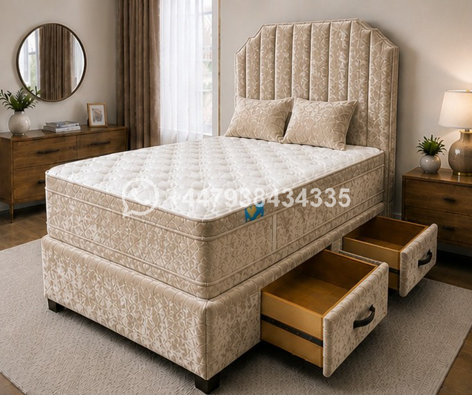 Contemporary King Size Divan Bed with or without Mattress โ King Size Divan Bed