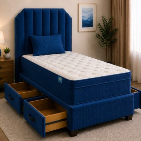 Single Divan Bed with Premium Finish – Wooden Single Divan Bed Base