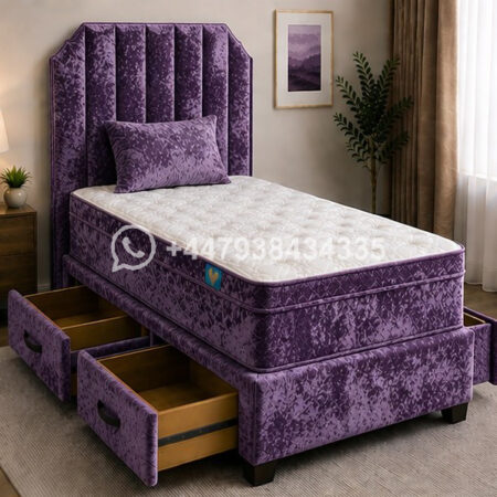 Single Divan Bed with Modern Storage Solution