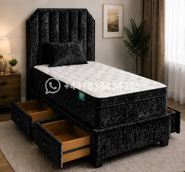 Single Divan Bed with Comfortable Support