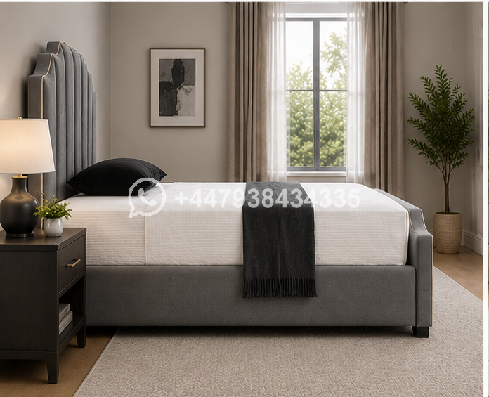 Super King size Bed – Arizona Bed – Elegant Padded Headboard