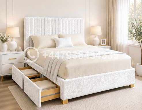 Super King Size Divan Bed with Drawers - Image 2
