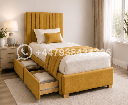 Modern Single Divan Bed with Drawers – Single Bed