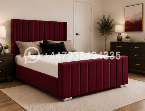 Panel Super King Size Bed – Soft Padded Headboard - Image 4