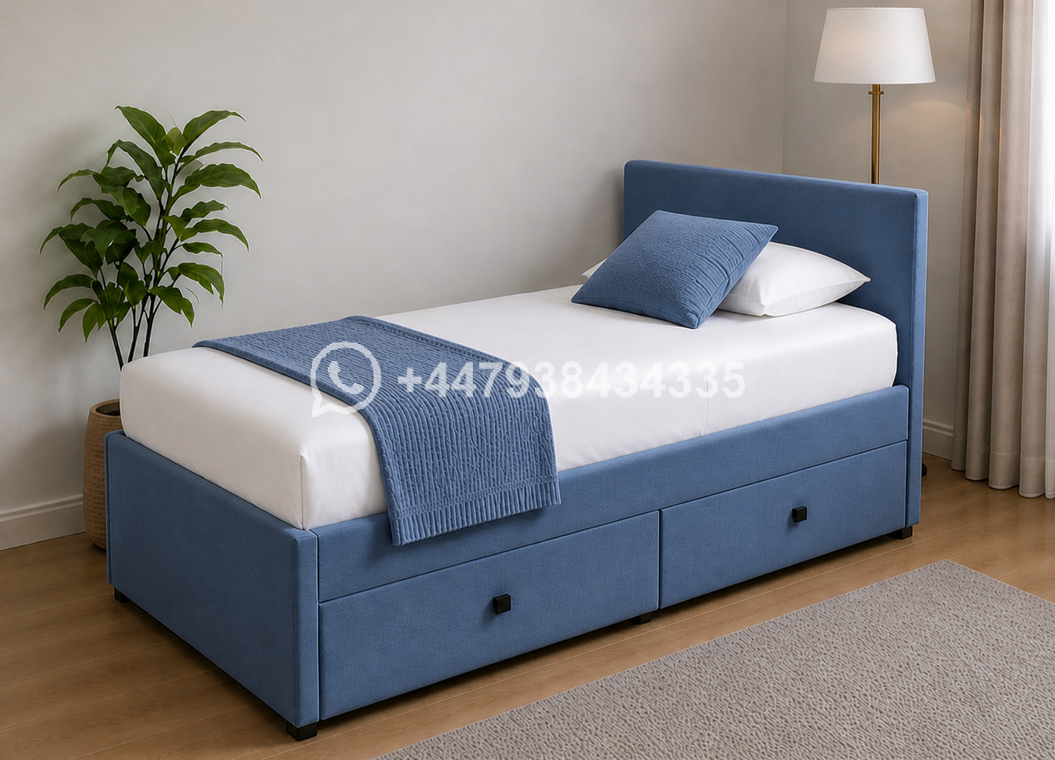 Space-Saving Divan Single Bed with Drawers