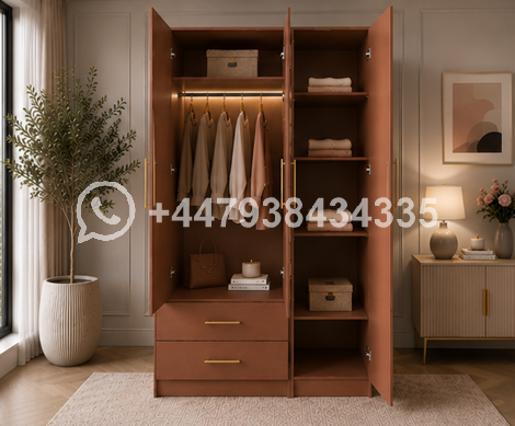 Stylish Bedroom Storage Unit with Mirror β Wardrobe