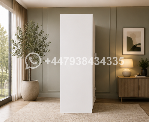 Durable Engineered Wood Wardrobe with Mirror β Compact 3 Door Wardrobe - Image 3