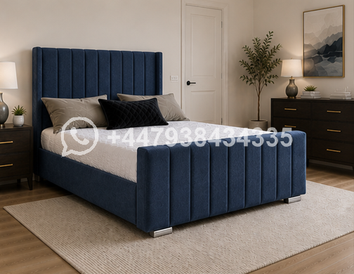 Panel Super King Size Bed – Elegant Modern Bed Frame – Panel Bed