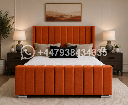 Panel Super King Size Bed – Soft Upholstered Comfort 🛏️💖 - Image 2