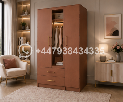 Stylish Bedroom Storage Unit with Mirror β Wardrobe - Image 2