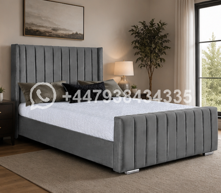 Double Bed – Stylish Home Bedroom Bed – Panel Double size Bed
