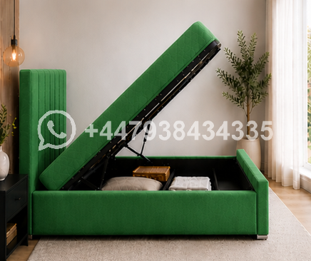 Ottoman Double Bed β Stylish Storage Bed - Image 4