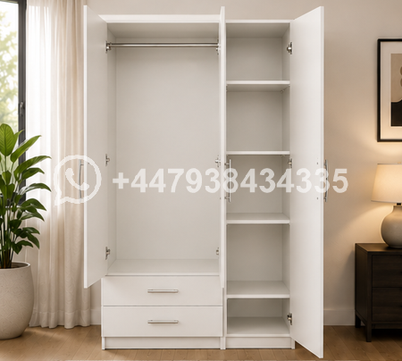 3 Door Wardrobe – Contemporary Wooden Wardrobe