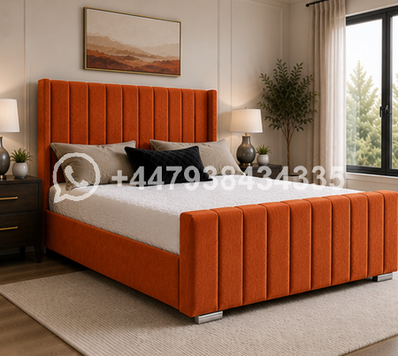 Panel Super King Size Bed – Soft Upholstered Comfort 🛏️💖