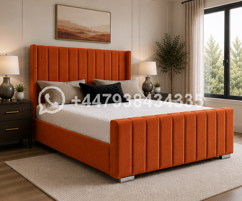 Panel Super King Size Bed – Soft Upholstered Comfort 🛏️💖