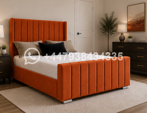 Panel Super King Size Bed – Soft Upholstered Comfort 🛏️💖 - Image 3