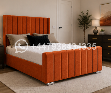 Panel Double Bed – Luxury Modern Bedroom Bed