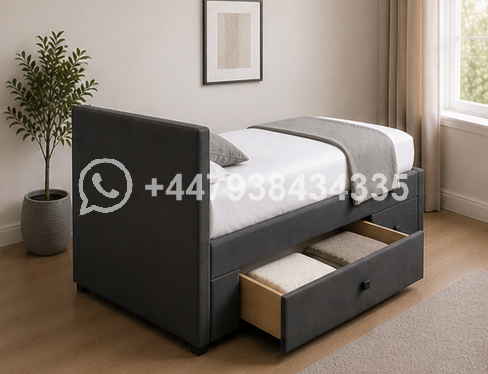 Single Divan Bed with 2 Storage Drawers - Image 5