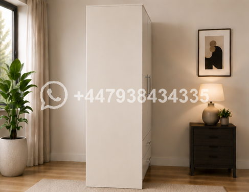 3 Door Wardrobe with 2 Drawers β Spacious Clothing Storage - Image 2