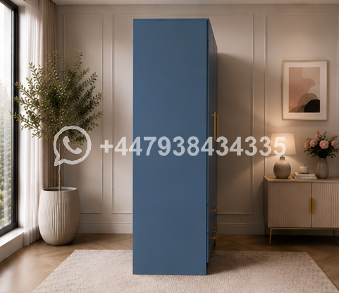 Modern 3 Door Wardrobe with 2 Drawers and 1 Mirror β Wardrobe with Drawers - Image 3