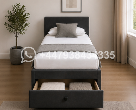 Single Divan Bed with 2 Storage Drawers - Image 2