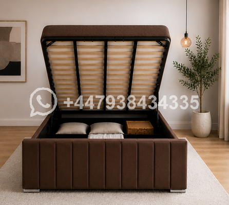 Double Ottoman Bed with Upholstered Storage β Comfortable Bed - Image 3