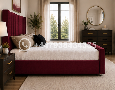 Panel Super King Size Bed – Soft Padded Headboard - Image 3