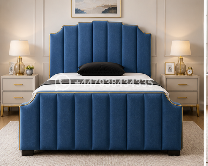 Arizona Double Bed – Modern Padded Headboard - Image 2