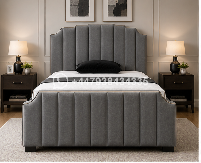 Super King size Bed – Arizona Bed – Elegant Padded Headboard - Image 3
