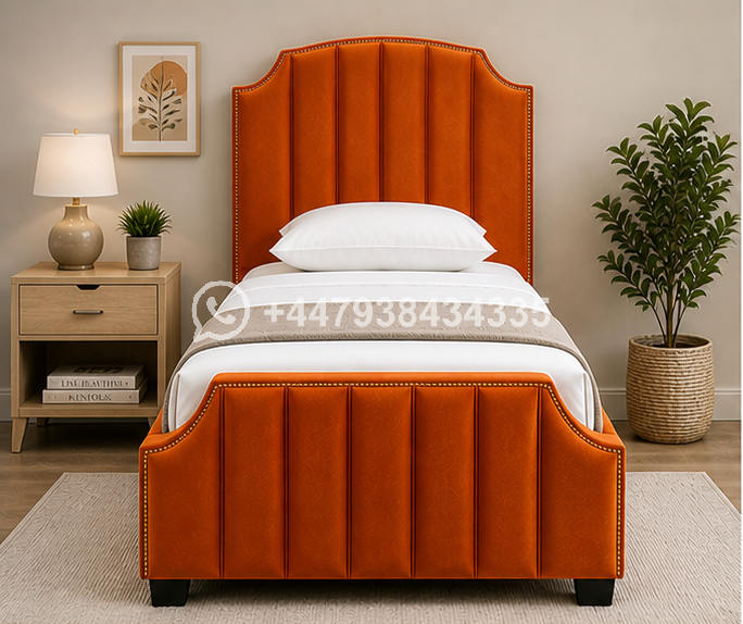 Arizona Single Bed – Modern Upholstered Bedroom Bed – Premium Quality - Image 3