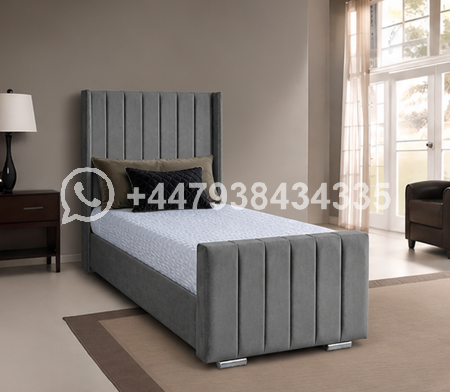 Panel Single Bed – Luxury Upholstered Bed