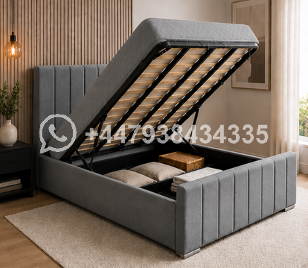 Luxury Super King Ottoman Bed with Upholstered Finish - Image 4