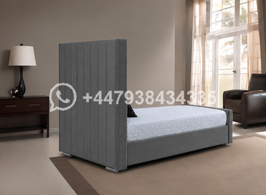 Panel Single Bed – Luxury Upholstered Bed - Image 2