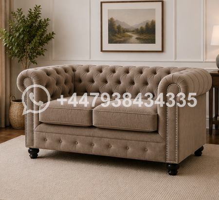 Nicole Two Seater Fabric Sofa
