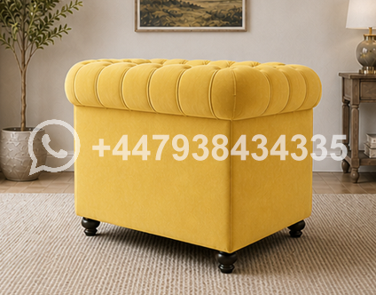 Velvet 2 Seater Sofa – Modern 2 Seater Sofa – Nicole High Back 2 Seater Sofa - Image 6