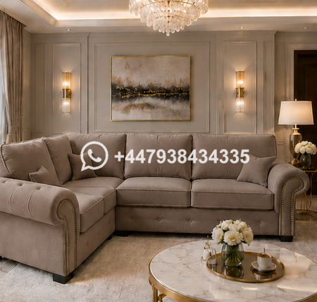 4 Seater Corner Sofa – Ashwin Stylish 4 Seater Sofa – Stylish L Shape Sofa