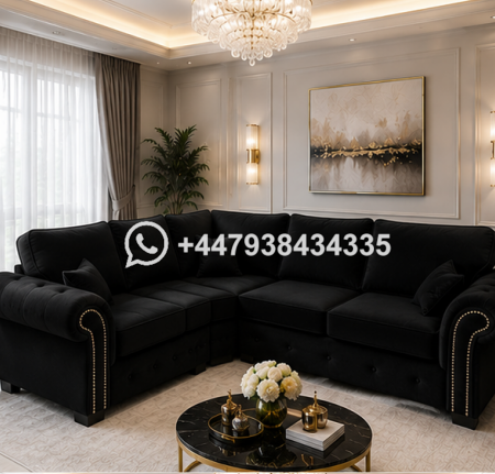4 Seater Corner Sofa – Ashwin Stylish L Shape Sofa – Four Seater Sofa