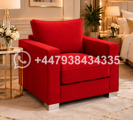 Sloane Premium Single Sofa – Sloane Single Seater Sofa – Comfortable Soft Upholstered Sofa